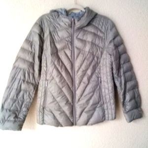 Saks Fifth Avenue Gray Puffer Jacket